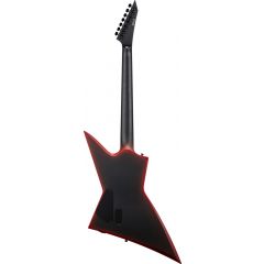Ltd LTD EXL-7 Baritone Black Metal Red Burst Satin - Vue 2